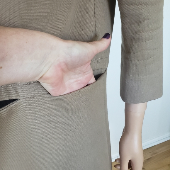 Stella McCartney Tan Coat 3/4 Sleeves Size 34 - Picture 5 of 8